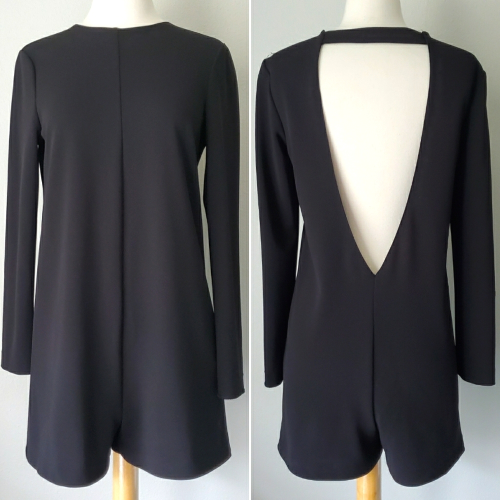 Zara TRF Open Back Romper